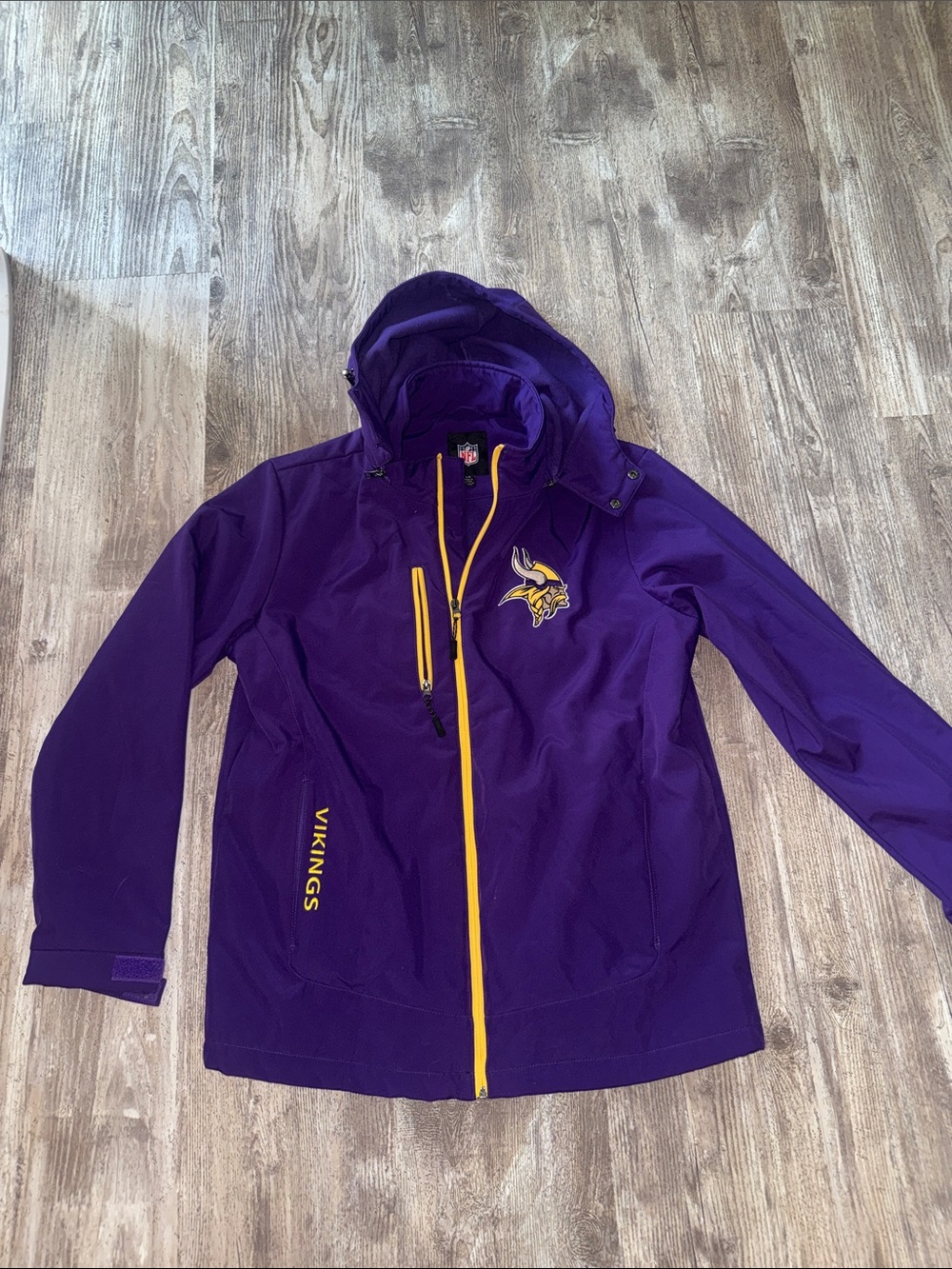 NFL Minnesota Vikings Purple and Gold Hooded Jacket